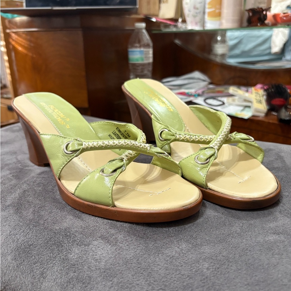 Elegant Lime Green Women's Sandals